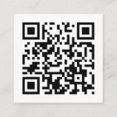 Carte D'accompagnement Moderne Élégant romantique QR Code Mariage RSVP (Dos)