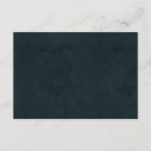 Carte D'accompagnement Moderne Elegant Turquoise Gold Agate Mariage Détai (Dos)