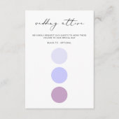 Carte D'accompagnement Moderne Élégante calligraphie Mariage Couleur d'en (Devant)