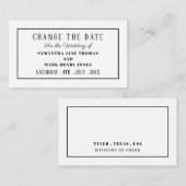 Carte D'accompagnement Moderne et élégant, n'importe quelle couleur, modi (Devant / Derrière)