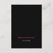 Carte D'accompagnement Moderne fleurs mexicaines détails mariages (Dos)