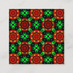 Carte D'accompagnement Moderne Florale Bohème Élégant Motif Abstrait #504