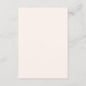 Carte D'accompagnement Moderne, minimal, Beige, QR Code Mariage RSVP (Dos)
