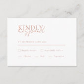Carte D'accompagnement Moderne, minimal, blanc, QR Code Mariage RSVP (Devant)