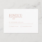 Carte D'accompagnement Moderne, minimal, blanc, QR Code Mariage RSVP (Devant)
