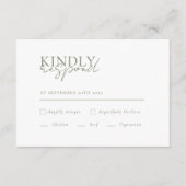 Carte D'accompagnement Moderne, minimal, blanc, QR Code Mariage RSVP (Devant)
