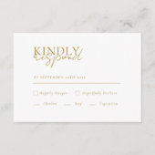 Carte D'accompagnement Moderne, minimal, blanc, QR Code Mariage RSVP (Devant)