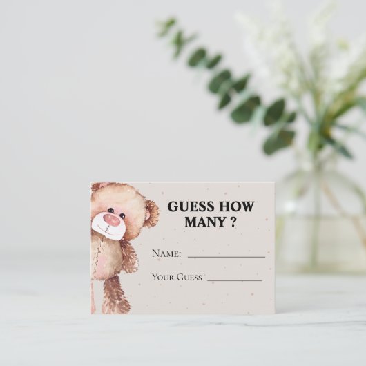 Carte D'accompagnement Moderne nous pouvons presque attendre Devinez comb (Debout devant)