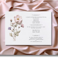 Moderne Pressé Pastel Fleur sauvage Détails Mariag