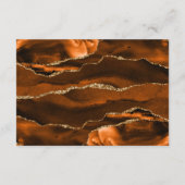 Carte D'accompagnement Moderne Rust Agate Hunter Green Mariage Détails (Dos)