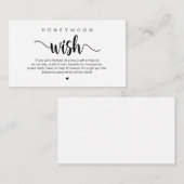 Carte D'accompagnement Moderne rustique ferme thème, Lune de miel souhait (Devant / Derrière)