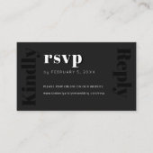 Carte D'accompagnement Moderne simple site mariage en ligne rsvp (Devant)