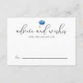 Carte D'accompagnement Modernisation Script Grand Conseil Bleu Graduation (Devant)