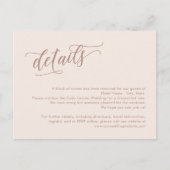 Carte d'accompagnement modifiable à couleur pour l (Devant)