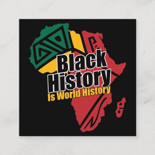 Carte D'accompagnement Mois de l'histoire des Noirs (Devant)