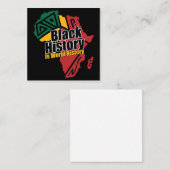 Carte D'accompagnement Mois de l'histoire des Noirs (Devant / Derrière)