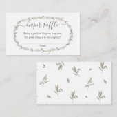 Carte D'accompagnement Moissonneuse de Bohême baby shower à rayures Insér (Devant / Derrière)