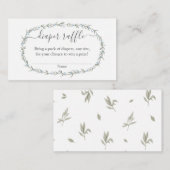 Carte D'accompagnement Moissonneuse de Bohême baby shower à rayures Insér (Devant / Derrière)