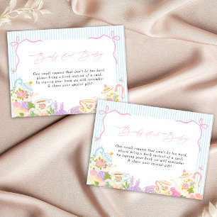 Carte D'accompagnement Moment du thé Théières et tasses shower bébé