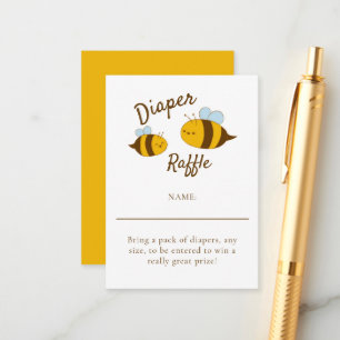 Carte D'accompagnement Mommy to Bee Baby shower Déchets Raffle Jeu