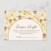 Carte D'accompagnement Mommy to Bee Honeycomb Diapper Raffle (Devant)
