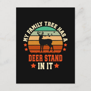Carte D'accompagnement Mon Arbre Familial A Un Deer Stand dedans