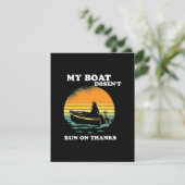 Carte D'accompagnement Mon bateau ne fonctionne pas grâce (Debout devant)