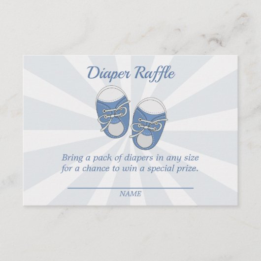 Carte D'accompagnement Mon bébé | Chaussures bébé Dusty Blue Garçon Déche (Devant)