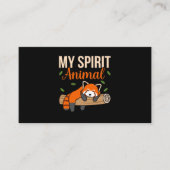 Carte D'accompagnement Mon Esprit Animal Red Pandas mignon Pet Panda Love (Devant)