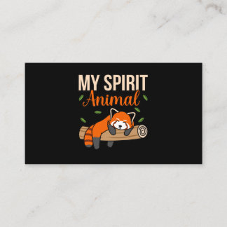 Carte D'accompagnement Mon Esprit Animal Red Pandas mignon Pet Panda Love