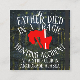 CARTE D'ACCOMPAGNEMENT MON PÈRE EST MORT DANS UN ACCIDENT DE CHASSE TRAGI