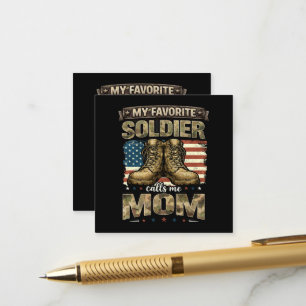 Carte D'accompagnement Mon soldat préféré m'appelle maman