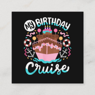Carte D'accompagnement Mon voyage en croisière pour mon anniversaire