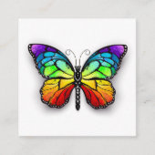 Carte D'accompagnement Monarque papillon arc-en-ciel (Devant)