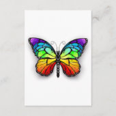Carte D'accompagnement Monarque papillon arc-en-ciel (Devant)