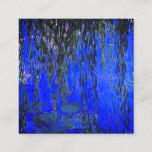 Carte D'accompagnement Monet Lys d'eau et Branches de saules de pleurs