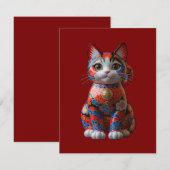 Carte D'accompagnement Money chat (Devant / Derrière)