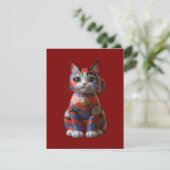 Carte D'accompagnement Money chat (Debout devant)