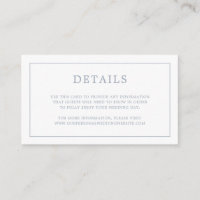 Monogramme bleu foncé simple Mariage élégant