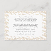 Carte D'accompagnement Monogramme classique Détails de la couronne Mariag (Dos)