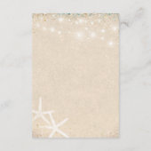 Carte D'accompagnement Monogramme Coeurs dans le mariage de la plage de s (Dos)