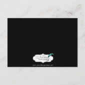 Carte D'accompagnement Monogramme de cadre gothique Insertion (Dos)