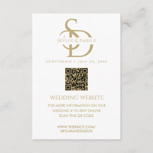 Carte D'accompagnement Monogramme Mariage simple Télécharger la photo Cod