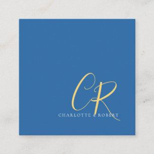 Carte D'accompagnement Monogramme minimaliste moderne personnalisable mod
