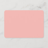 Carte D'accompagnement Monogramme moderne Mariage de corail RSVP (Dos)