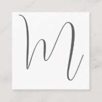 Monogramme Moderne Simple Minimaliste Plain
