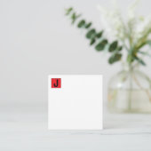 Carte D'accompagnement Monogramme professionnel élégant moderne simple (Debout devant)