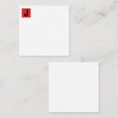 Carte D'accompagnement Monogramme professionnel élégant moderne simple (Devant / Derrière)