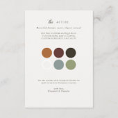 Carte D'accompagnement Monogramme vintage | Détails de l'invité Mariage (Dos)