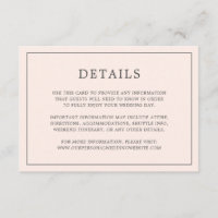 Monographie rose pâle simple Mariage élégant